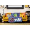 Silver Buffalo Peanuts Snoopy & Woodstock 45 x 60 Inch Fleece Throw Blanket(Invader Zim)