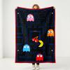 Silver Buffalo Peanuts Snoopy & Woodstock 45 x 60 Inch Fleece Throw Blanket(Pacman)