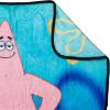Silver Buffalo Peanuts Snoopy & Woodstock 45 x 60 Inch Fleece Throw Blanket(Patrick Star in Fishnets)