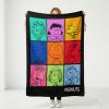 Silver Buffalo Peanuts Snoopy & Woodstock 45 x 60 Inch Fleece Throw Blanket(Peanuts Character Grid)