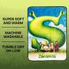 Silver Buffalo Peanuts Snoopy & Woodstock 45 x 60 Inch Fleece Throw Blanket(Shrek Movie Poster)