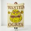 Silver Buffalo Peanuts Snoopy & Woodstock 45 x 60 Inch Fleece Throw Blanket(Shrek Wanted Orgres Sign)