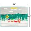 Silver Buffalo Peanuts Snoopy & Woodstock 45 x 60 Inch Fleece Throw Blanket(South Park Bus Stop)