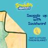 Silver Buffalo Peanuts Snoopy & Woodstock 45 x 60 Inch Fleece Throw Blanket(Spongebob Squarepants Squidward Artwork)