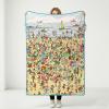 Silver Buffalo Peanuts Snoopy & Woodstock 45 x 60 Inch Fleece Throw Blanket(Where’s Waldo)