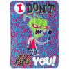 Silver Buffalo Peanuts Snoopy & Woodstock 45 x 60 Inch Fleece Throw Blanket(Invader Zim)