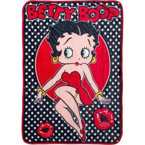 Silver Buffalo Peanuts Snoopy & Woodstock 45 x 60 Inch Fleece Throw Blanket(Betty Boop)