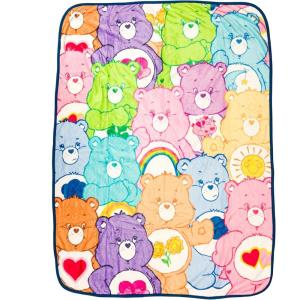Silver Buffalo Peanuts Snoopy & Woodstock 45 x 60 Inch Fleece Throw Blanket(Care Bears X)