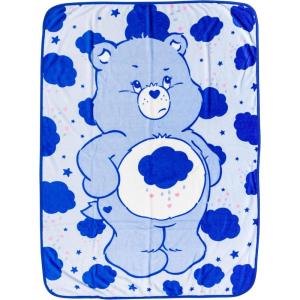 Silver Buffalo Peanuts Snoopy & Woodstock 45 x 60 Inch Fleece Throw Blanket(Grumpy Care Bear)