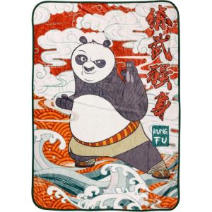 Silver Buffalo Peanuts Snoopy & Woodstock 45 x 60 Inch Fleece Throw Blanket(Kung Fu Panda)