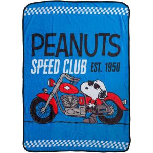 Silver Buffalo Peanuts Snoopy & Woodstock 45 x 60 Inch Fleece Throw Blanket(Peanuts Speed Club)