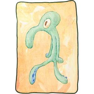 Silver Buffalo Peanuts Snoopy & Woodstock 45 x 60 Inch Fleece Throw Blanket(Spongebob Squarepants Squidward Artwork)