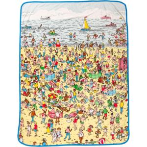 Silver Buffalo Peanuts Snoopy & Woodstock 45 x 60 Inch Fleece Throw Blanket(Where’s Waldo)