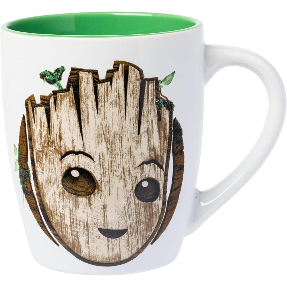 image:imageSilver Buffalo Guardians of the Galaxy I am Groot Jumbo Curved Ceramic Mug 25 Ounces