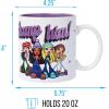 Silver Buffalo Bratz “Dump Him” Glitter Ceramic Mug Featuring Cloe, Jade, Sasha, and Yasmin, 20 Ounces