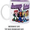 Silver Buffalo Bratz “Dump Him” Glitter Ceramic Mug Featuring Cloe, Jade, Sasha, and Yasmin, 20 Ounces