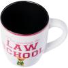 Silver Buffalo Legally Blonde “I’m going to law school” “What like it’s hard?” Jumbo Curved Ceramic Mug Featuring Bruiser Woods, 25 Ounces(White/Multi)