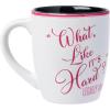 Silver Buffalo Legally Blonde “I’m going to law school” “What like it’s hard?” Jumbo Curved Ceramic Mug Featuring Bruiser Woods, 25 Ounces(White/Multi)