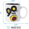 Silver Buffalo Nickelodeon “The ‘90s Are All That” Logo Wax Resist Ceramic Mug, 20 Ounces