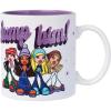 Silver Buffalo Bratz “Dump Him” Glitter Ceramic Mug Featuring Cloe, Jade, Sasha, and Yasmin, 20 Ounces