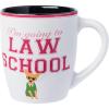 Silver Buffalo Legally Blonde “I’m going to law school” “What like it’s hard?” Jumbo Curved Ceramic Mug Featuring Bruiser Woods, 25 Ounces(White/Multi)