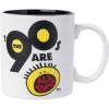 Silver Buffalo Nickelodeon “The ‘90s Are All That” Logo Wax Resist Ceramic Mug, 20 Ounces