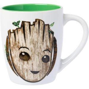 Silver Buffalo Guardians of the Galaxy “I am Groot” Jumbo Curved Ceramic Mug, 25 Ounces