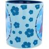 Silver Buffalo LI122034G Watercolor Lilo and Stitch Ohana Glitter Ceramic Mug, 20-oz